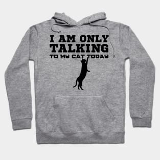 I Am Only Talking To My Cat Today Hoodie